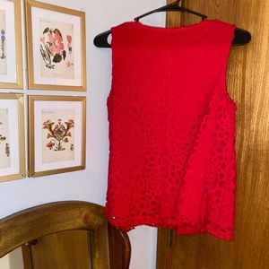 Red dressy tank